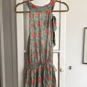 Floral halter romper - EUC